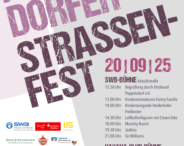Plakat 41. Poppelsdorfer Straßenfest 2025
