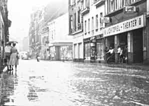 Überschwemmung Clemens August Straße
